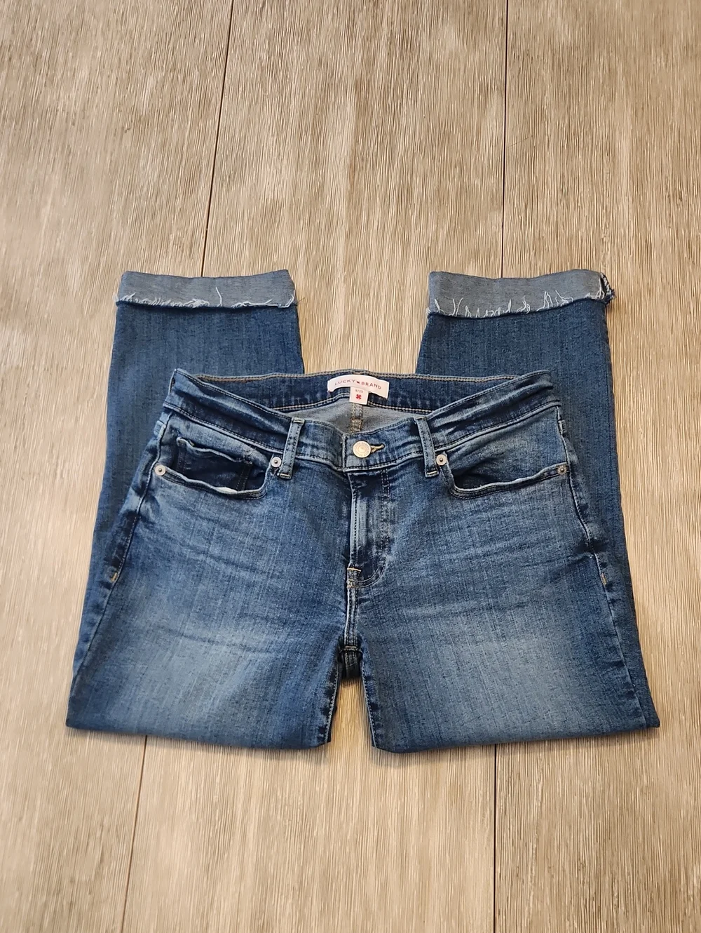 Lucky Brand Mid-Rise Sweet Crop Jeans   (Size: 8/29)